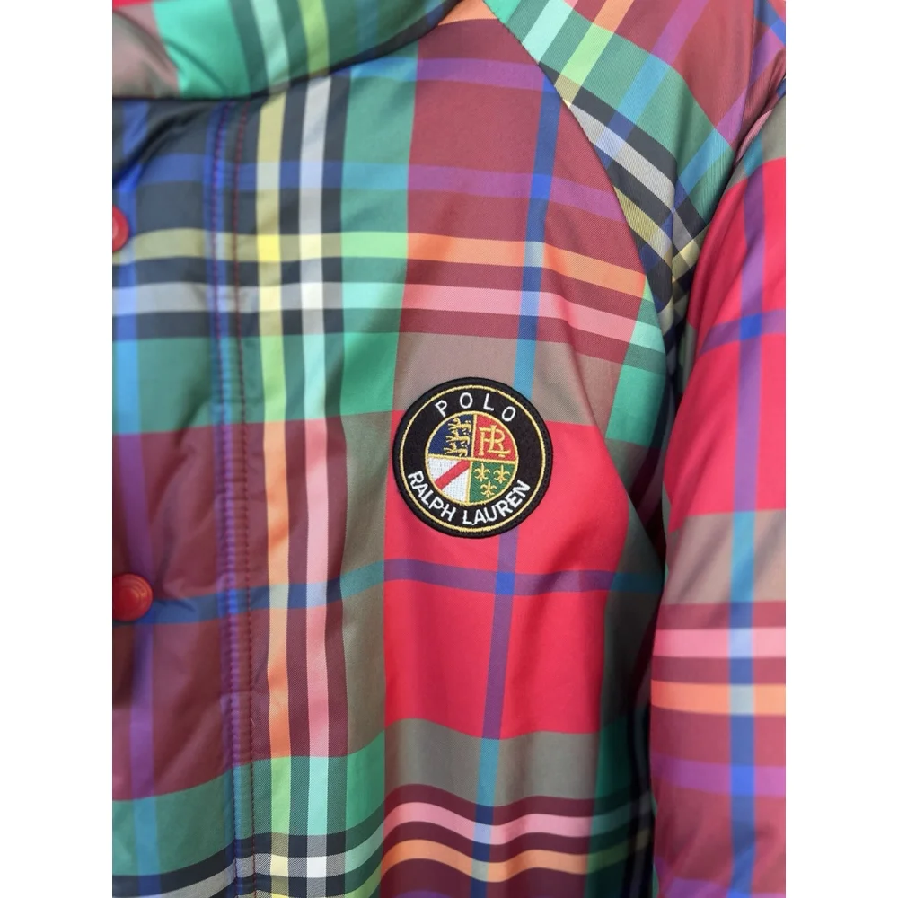 Polo Ralph Lauren Puffer Coat Reversible Sun Valley Jacket Mens S Multi Check
